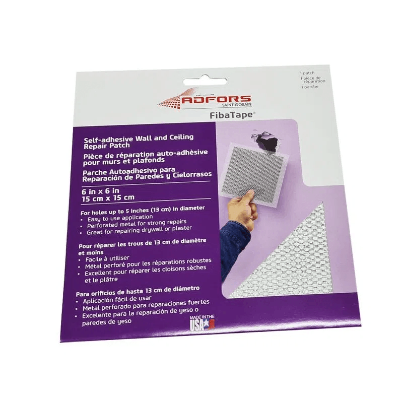 Reparo de Drywall Fibra de vidro metal ADFORS 150 X 150mm